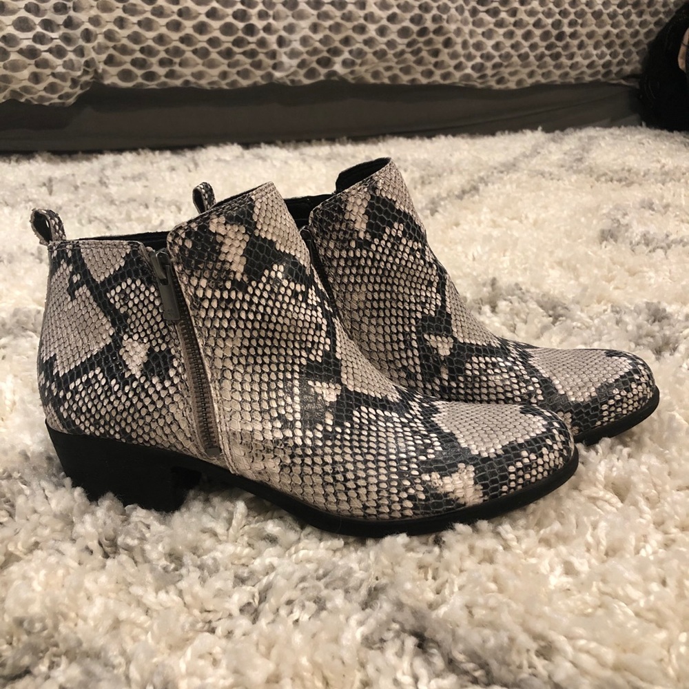 Snake Print Booties - image 1